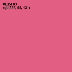 #E25F83 - French Rose Color Image