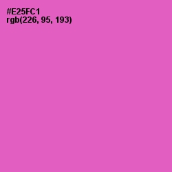 #E25FC1 - Orchid Color Image