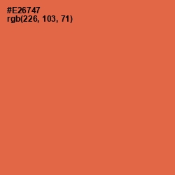 #E26747 - Burnt Sienna Color Image