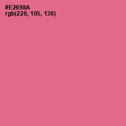 #E2698A - Deep Blush Color Image
