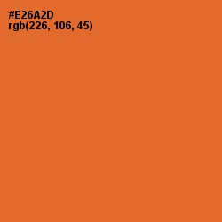 #E26A2D - Burning Orange Color Image