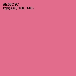 #E26C8C - Deep Blush Color Image