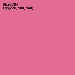 #E26C94 - Deep Blush Color Image