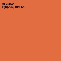 #E26D41 - Burnt Sienna Color Image