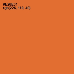 #E26E31 - Burning Orange Color Image