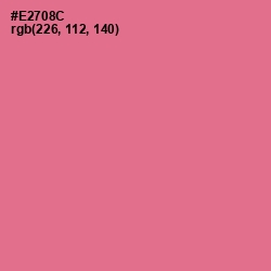 #E2708C - Deep Blush Color Image