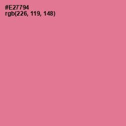 #E27794 - Deep Blush Color Image