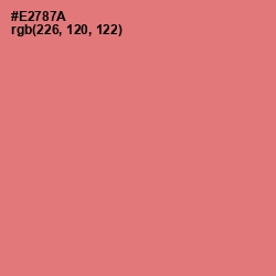 #E2787A - Sunglo Color Image