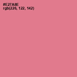 #E27A8E - Deep Blush Color Image