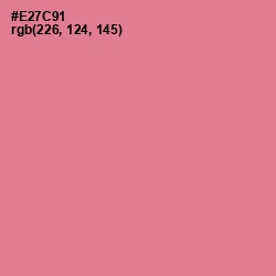 #E27C91 - Deep Blush Color Image