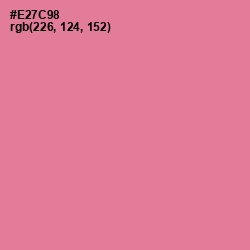 #E27C98 - Deep Blush Color Image