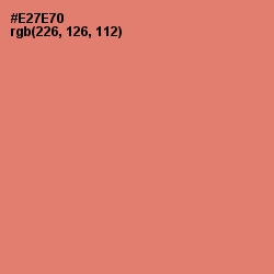 #E27E70 - Sunglo Color Image