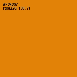 #E28207 - Golden Bell Color Image
