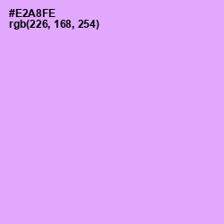 #E2A8FE - Mauve Color Image