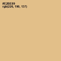 #E2BE89 - Gold Sand Color Image