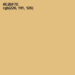 #E2BF7E - Harvest Gold Color Image
