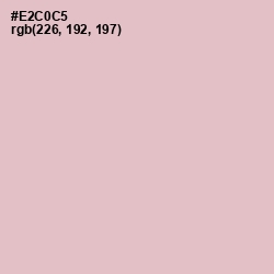 #E2C0C5 - Pink Flare Color Image