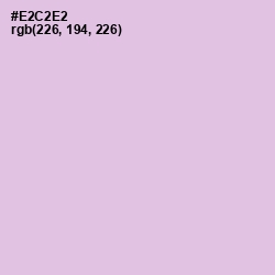 #E2C2E2 - French Lilac Color Image