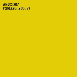 #E2CD07 - Ripe Lemon Color Image