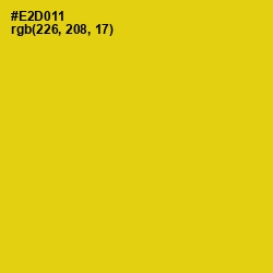 #E2D011 - Ripe Lemon Color Image