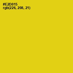 #E2D015 - Ripe Lemon Color Image