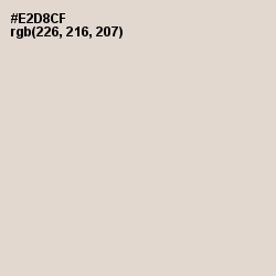 #E2D8CF - Almond Color Image