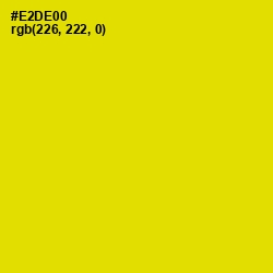 #E2DE00 - School bus Yellow Color Image