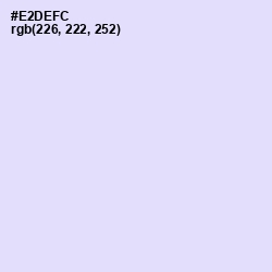 #E2DEFC - Snuff Color Image