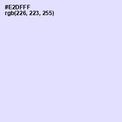 #E2DFFF - Snuff Color Image