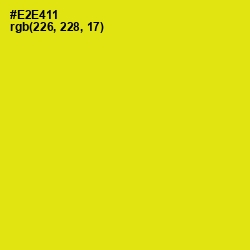 #E2E411 - Lemon Color Image