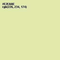 #E2EAAE - Double Colonial White Color Image