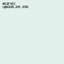 #E2F1EC - Apple Green Color Image