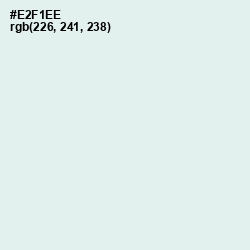 #E2F1EE - Apple Green Color Image