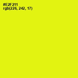 #E2F211 - Lemon Color Image