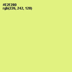 #E2F280 - Mindaro Color Image
