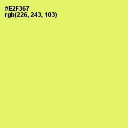 #E2F367 - Canary Color Image