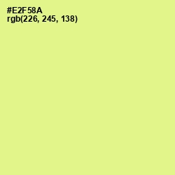 #E2F58A - Mindaro Color Image