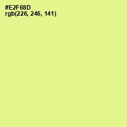 #E2F68D - Mindaro Color Image