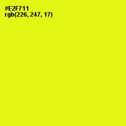 #E2F711 - Lemon Color Image