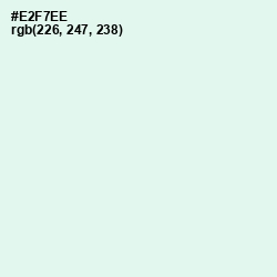 #E2F7EE - Apple Green Color Image