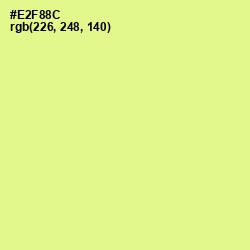 #E2F88C - Mindaro Color Image