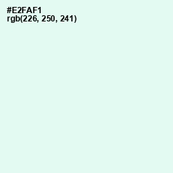 #E2FAF1 - Off Green Color Image