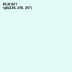 #E2FAF7 - Polar Color Image