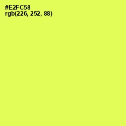 #E2FC58 - Starship Color Image