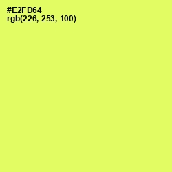 #E2FD64 - Canary Color Image