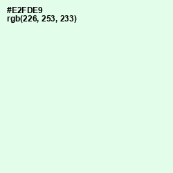 #E2FDE9 - Hint of Green Color Image