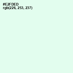 #E2FDED - Hint of Green Color Image