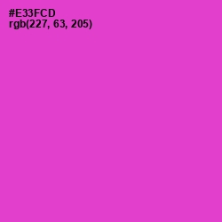 #E33FCD - Razzle Dazzle Rose Color Image