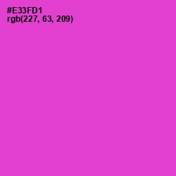 #E33FD1 - Razzle Dazzle Rose Color Image