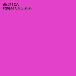 #E341CA - Fuchsia Pink Color Image